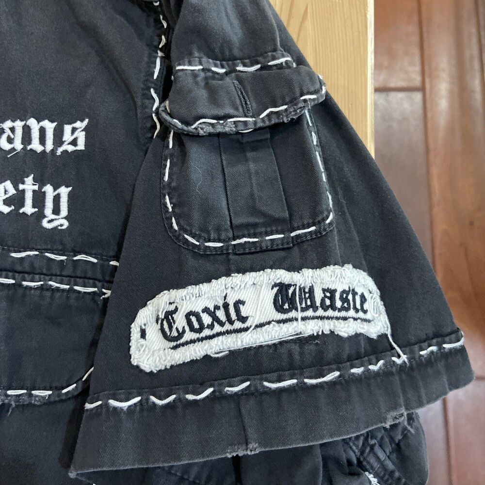 Toxic Waste Shirt Mens 4XL Orphans Bankrupt society Punk Rock Short Sleeve - Picture 4 of 11
